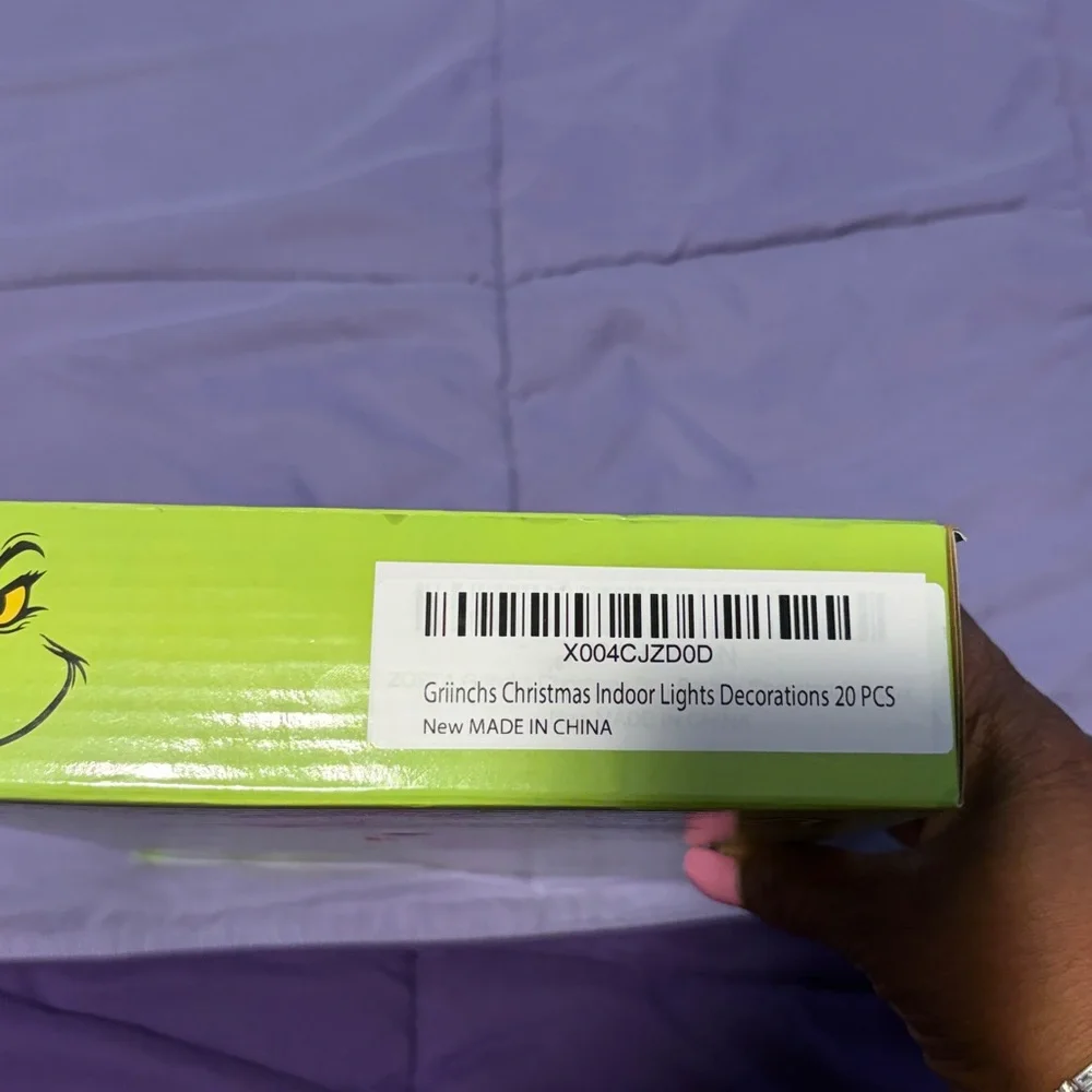 Grinchmas String Lights. Takes 3 double A batteries, not included.